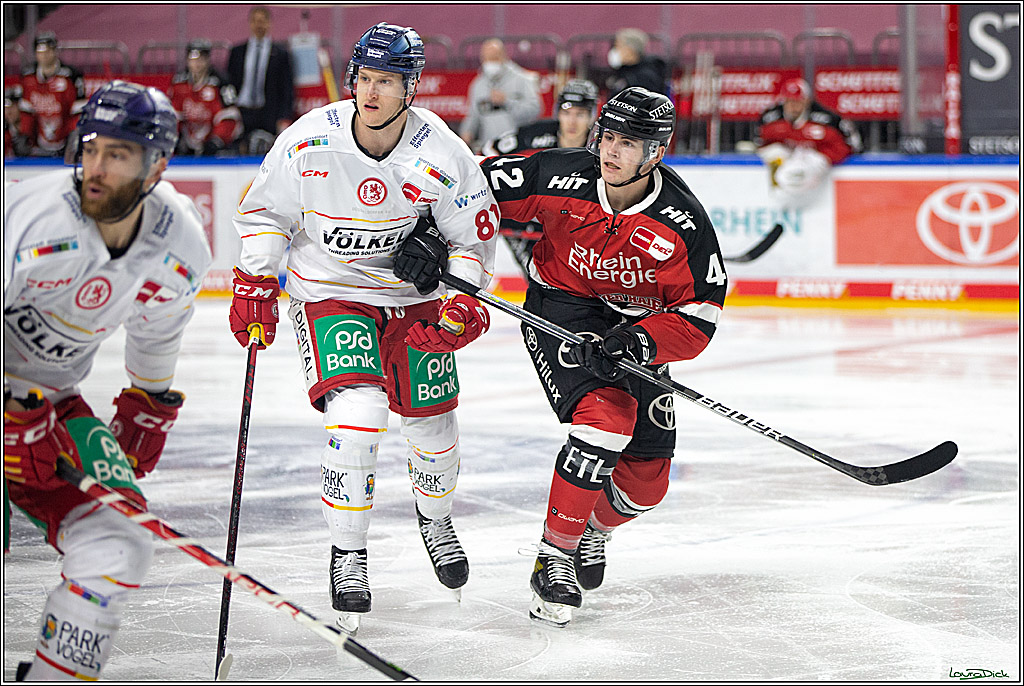 PENNY DEL; Koelner Haie- Duesseldorfer EG; Koeln, 16.01.2022